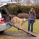 Wolters Travel Lite Pet Gear -Hunderampe Hundetreppe Hunde Rampe Treppe Stufen Einstiegshilfe Auto- bis 90kg schoko/schwarz